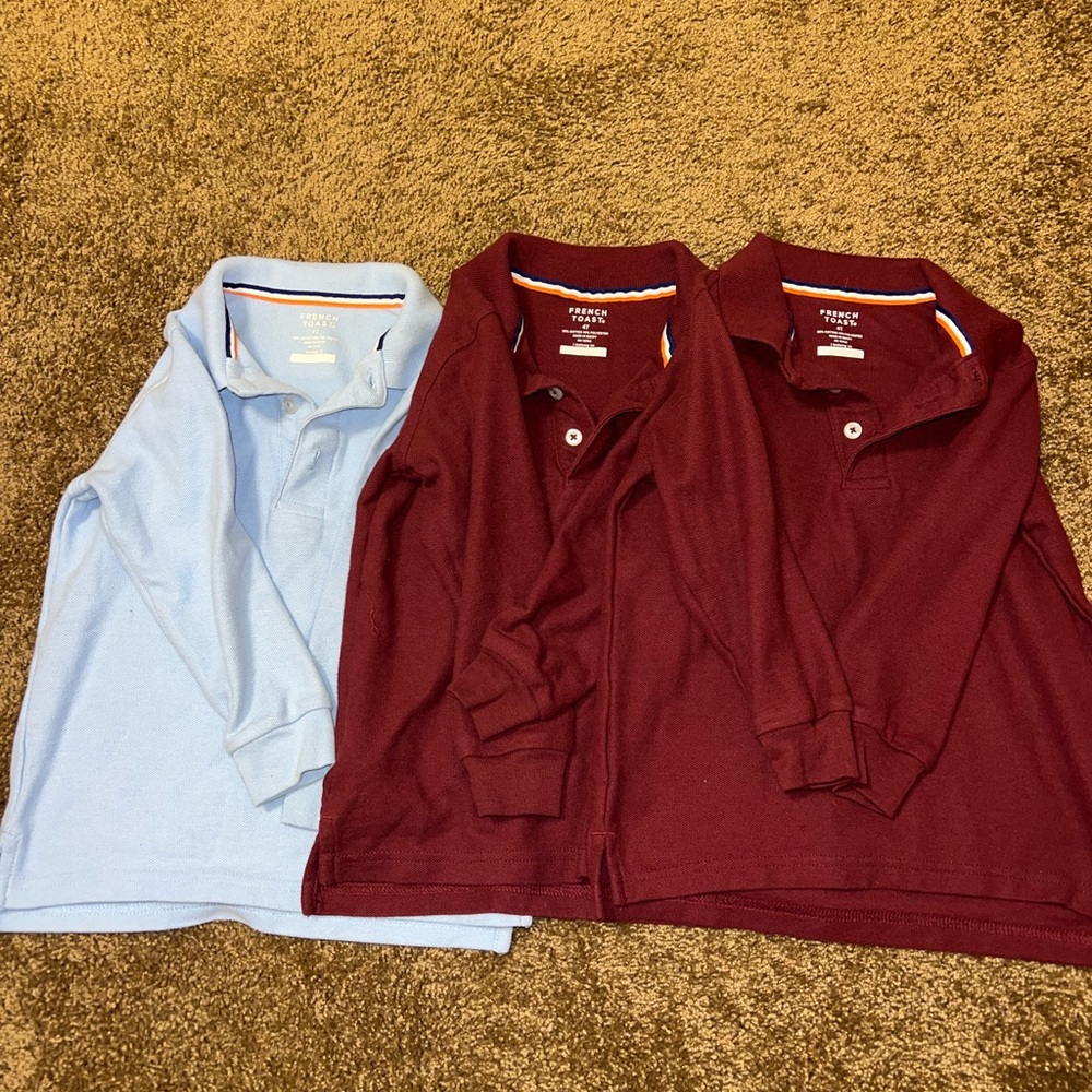 French Toast Burgundy Polo Shirt